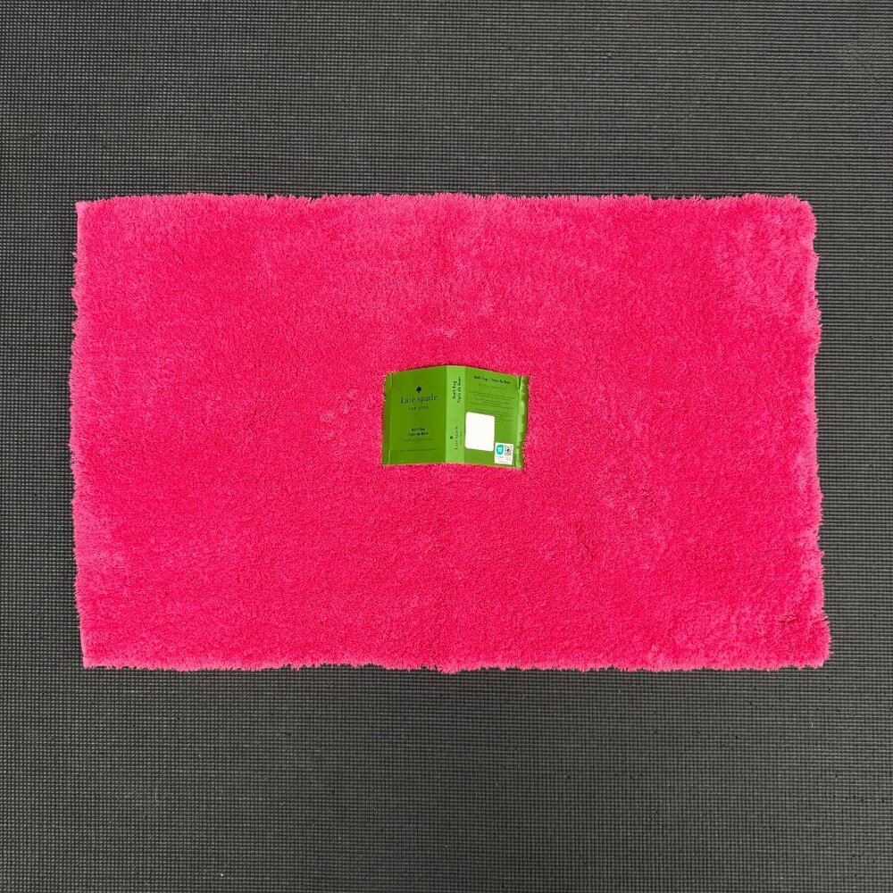 20 x 32 Kate Spade Snap Dragon Pink Fuchsia Bath Rug Mat Fuzzy Non Slip